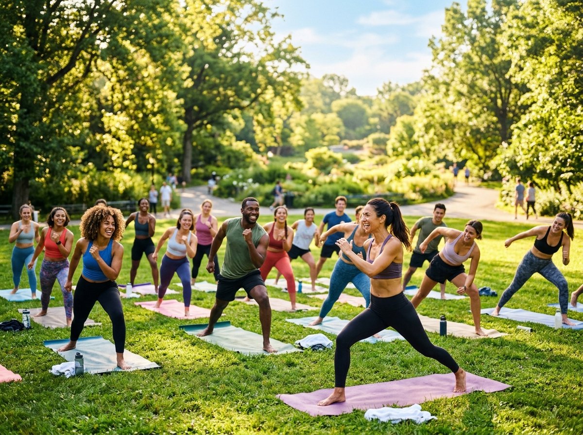Yoga in the Park outdoors